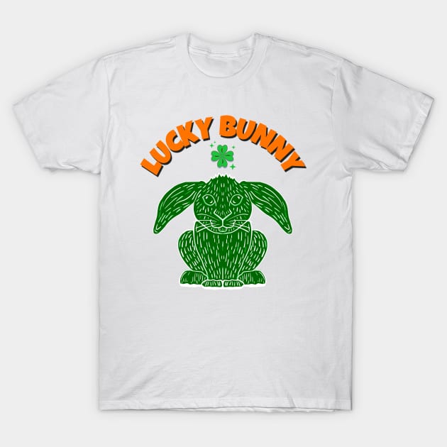 Lucky Irish Bunny T-Shirt by DMcK Designs